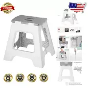 Lightweight 16-Inch Non-Slip Step Stool - Portable & Foldable for Easy Storage