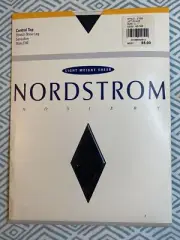 Nordstrom Control Top Sandaltoe Stretch Sheer Leg Jet Black Size C (boxL)