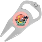 Chill Out Golf Ball Marker Divot Repair Tool Bottle Opener