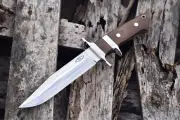Loveless Style Custom Big Bear Sub Hilt Fighter Knife N695 Mirror grade + Sheath