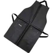 Neilsen Leather Welders Welding Blacksmiths Glaziers Black Apron Bib 2 Pockets