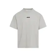 [Fear Of God Essentials] Fear Of God Essentials-Heather Stone Grey Cotton Vintage Fit T-Shirt-Uomo M STAND