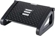 Adjustable Height Foot Rest for Under Desk at Work, Ergonomic Foot Stool with Roller Massage for Pressure Relief and Posture Support, Portable and Comfortable Leg Rest Under Desk for Office Home