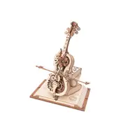 Rokr Music Box Magic Cello Mechanical 3D Wooden Puzzle Assembly Model Kit
