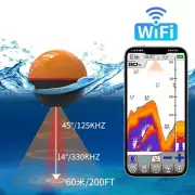 Fish Finder Sonar Fishing 125khz/330khz Echo-sounder Portable Wireless Sounder