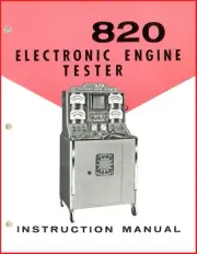SUN 820 Electronic Engine Tester Instruction Manual Book Sun EET-820 Tester Unit