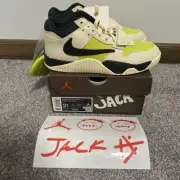 Nike Air Jordan Jumpman Jack TR Travis Scott Bright Cactus FJ2851-102 Size 2.5Y