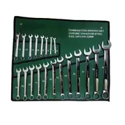 OZNALA 6-32mm Spanner Open Box Combination Metric Open Ring+Roll Pouch 20 Set