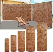 Patio Privacy Fence Bamboo Privacy Fence Screen for Garden Outdoor Privacy Fence Rolls Beach Fencing Balcony Privacy Screen for Deck Yard Pool Pond Balcony Railing(H5*L6.6ft(153 * 200cm))