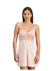 [me. by bendon] Adoration Chemise in Silver Pink