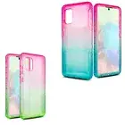 For Samsung A71 5G UW Full Body Liquid Glitter Phone Case Built In Screen