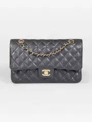 2003-2004 Black Caviar Leather Classic Double Flap Bag