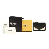 在飛比找Yahoo!奇摩拍賣優惠-FENDI 怪獸 惡魔 芬迪 卡通 金眼 圖案 小 手拿包