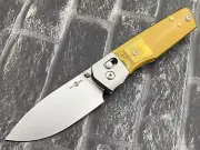 TwoSun Folding Knife M390 Titanium/CF Handle Outdoor Pocket Knife TS433-M390-PEI