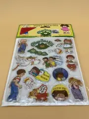 Vintage Cabbage Patch Kids 1983 Puffy Stick Ons Stickers by Diamond Toymakers