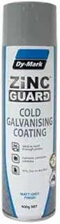 DY-Mark Zinc Guard Spray Cans Cold Galvanising Coating Metal Protection Primer Dymark Professional Metallic Paint Rust Anti Corrosive Remover (1 x 400g Can)