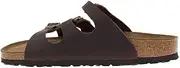 [Birkenstock] Florida Three Strap Oiled Leather Sandal (Dark Brown, US 11/11.5F -9/9.5M)