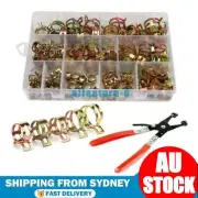 115/165x Adjustable Spring Hose Clamp Petrol Fuel Line Water Pipe Tube Clip Kit