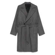 [Tagliatore] Tagliatore Check-print Coat 48 IT BLUE/GREY