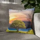 CUSHION COVER PILLOW CASE|LONE TREE IN CLOUDY SKY