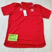 Uniqlo Roger Federer Switzerland Tennis Polo Shirt red mens size S (US XS) fedex