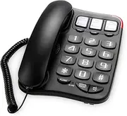 Large Button Corded Phone for Seniors - Photo Speed Dial, Volume Control, Speakerphone, Extra-Long Cord, Flash Alert, Easy-to-Use Desk Telephone，Suitable for Multiple scenarios