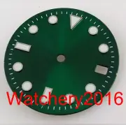 Bliger 29mm Sunburst Automatic Black/Green/Blue Watch Dial fit NH35 MIYOTA 8215