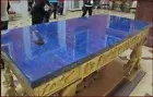 60"x30" Lapis Lazuli Center Sofa Coffee Dining Table Top Console Hotel Bar Desk