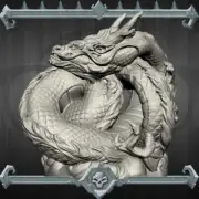 Imperial Forest Dragon | Oriental Dragon | Miniature for Tabletop games like D&D