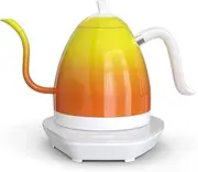 1L Electric Gooseneck Kettle for Pouring Coffee Making Tea LCD Panel Precise Digital Temperature Selection Flash Boil and Keep Warm Settings