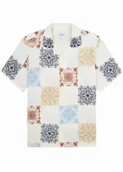 Wax London Didcot Embroidered Cotton-blend Shirt - White - L L