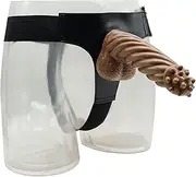 SAHOOSAFETY 22cm Strap On Strap-On for Women Penis Silicone Strap-On Dildos with Strong Suction Cup Removable Anal Dildos for Men Masturbator Sex Toys(Brown)
