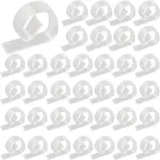 36PCS Transparent Clear Tablecloth Clips, Plastic Table Cloth Clips，Windproof