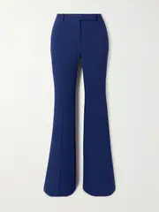 [MCQUEEN] MCQUEEN - Crepe Flared Pants - Midnight blue - IT40 IT 40 Blue