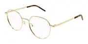 Saint Laurent SL 647/F Asian Fit 003 Men's Glasses Gold Size 52 - Private Health Rebate - Blue Light Block Available