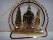 Silent Night Chapel Bronner Frankenmuth Michigan Ornament Vintage NEW Christmas