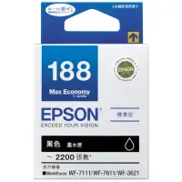 在飛比找momo購物網優惠-【EPSON】NO.188 原廠黑色墨水匣(T188150)