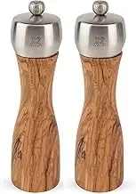 Peugeot Fidji 8-Inch Pepper & Salt Mill Set, Olive Wood