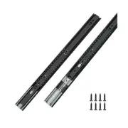 LONTAN 24 Inch Soft Close Drawer Slides for Kitchen Replacement 6 Pair Black ...