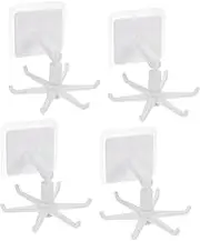 CRILSTYLEO 360° Swivel Hook Kitchen Utensil Holder Rotatable Storage Rack for Kitchenware