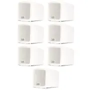 Acoustic Audio AA321W Indoor Mount Speakers 1400W White 7 Piece Set AA321W-7S