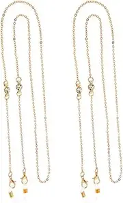 [LIFKOME] Glasses Chain for Men Women White Sports Strap Eyeglass Chains Eyeglass Straps Mask Hanging
