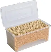 Bamboo Toothpicks - 3000 Count, Round, Double-Sided, Sturdy, Smooth Finish, Perfect for Cocktail Appetizers