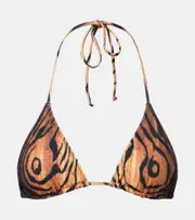 [Jean Paul Gaultier] Jean Paul Gaultier Trompe l'oeil bikini top AU 14 multicoloured