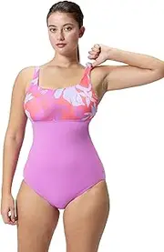[Speedo] Women's Endurance+ Color Top One Piece Swimsuit
