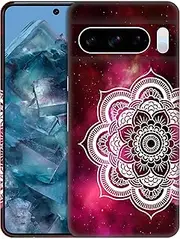 SuzaCase Back Case for Google Pixel 8 pro 5G, Google Pixel 8 pro 5G Case - Stylish Mandala Nebula Galaxy Design Printed Cute Durable Hardshell Protective Phone Case/Cover for Pixel 8 pro