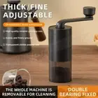 Bearing Adjustable Manual Coffee Grinder Ceramic Grinding Core Double Hand Crank