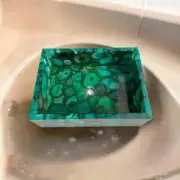 Green Agate Stone Wash Basin, Agate Sink For Bathroom & Kitchen Sink Decor