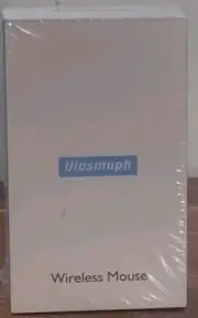 Uiosmuph LED Wireless Silent Mouse- G12 Slim Rechargeable-White