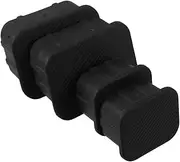 DRESSOOS 4pcs Rubber Stoppers for Front Axle Protection Easy Install Auto Crash Bar End Caps for Hitch Cover Replacement Durable Tube Caps for Vehicle Component Safety
